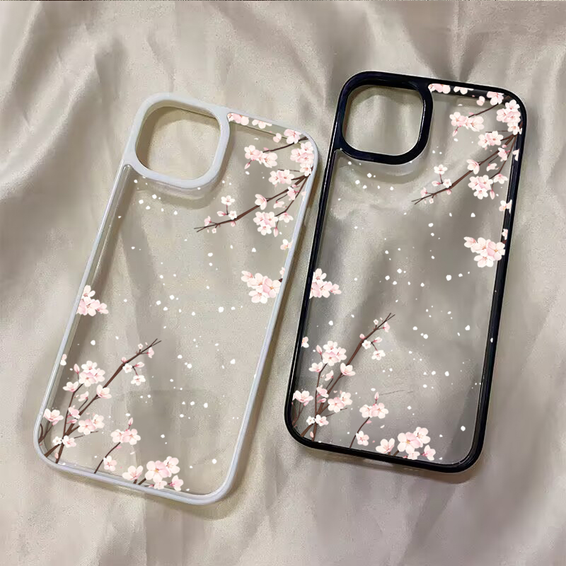 Plants X - 桜柄のスマホケース iPhone 11 12 13 14
