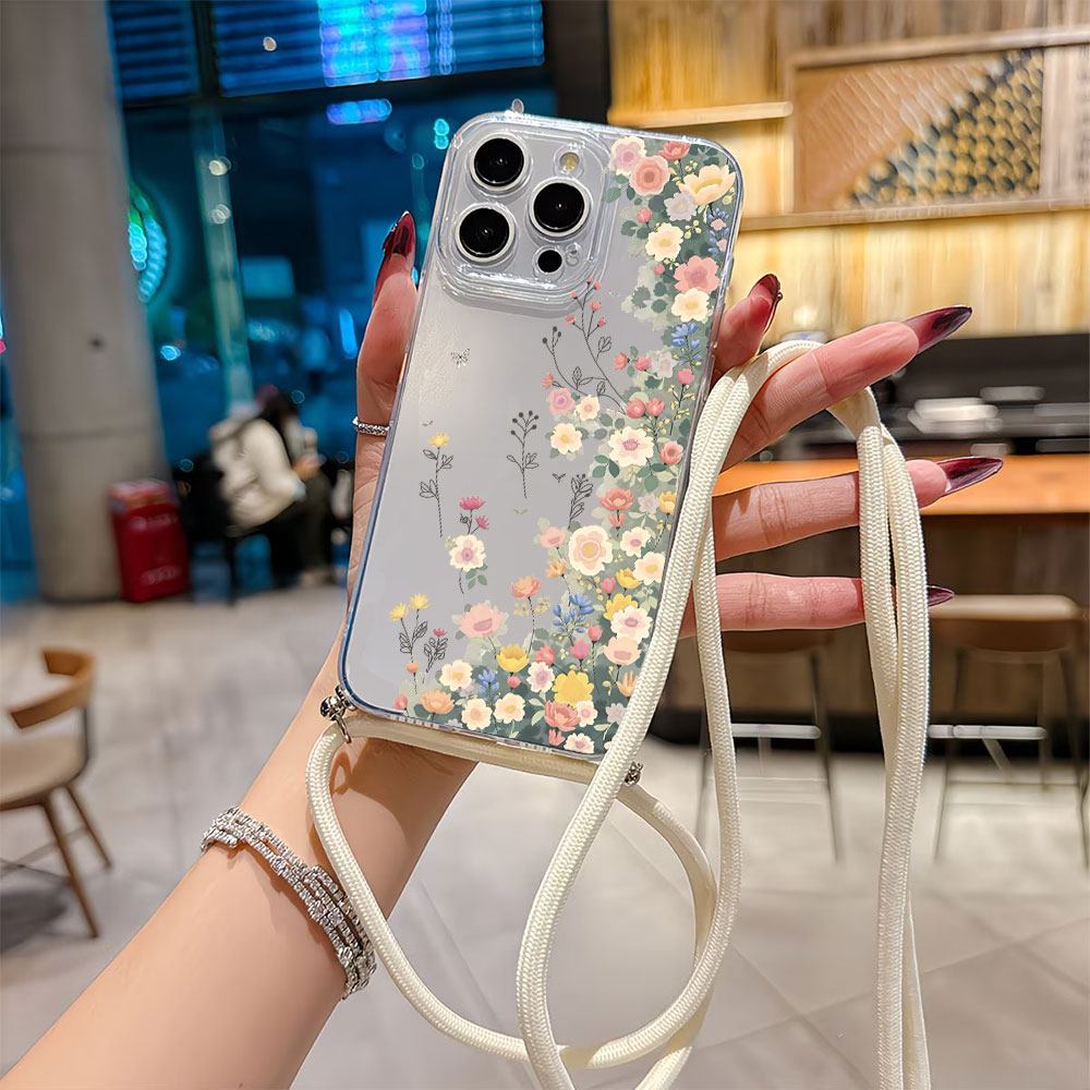 Plants X - クロスボディランヤードストラップ付きスマホケース iPhone 17 16 15 14