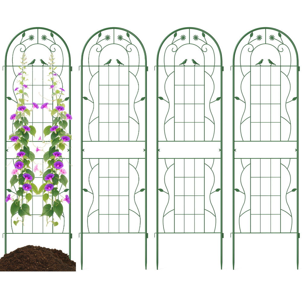 4パック 71 x 20インチ 金属製ガーデン トレリス つ - Plants X のレビューと価格
