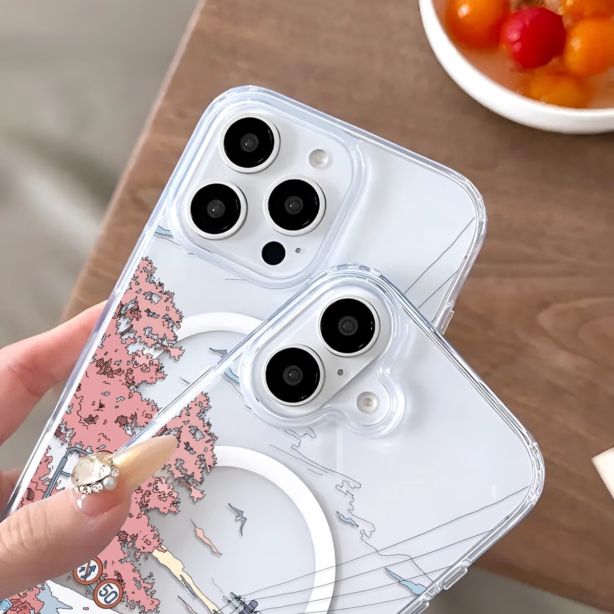 富士桜柄スマホケース iPhone 18 17 16 15  - Plants X のレビューと価格