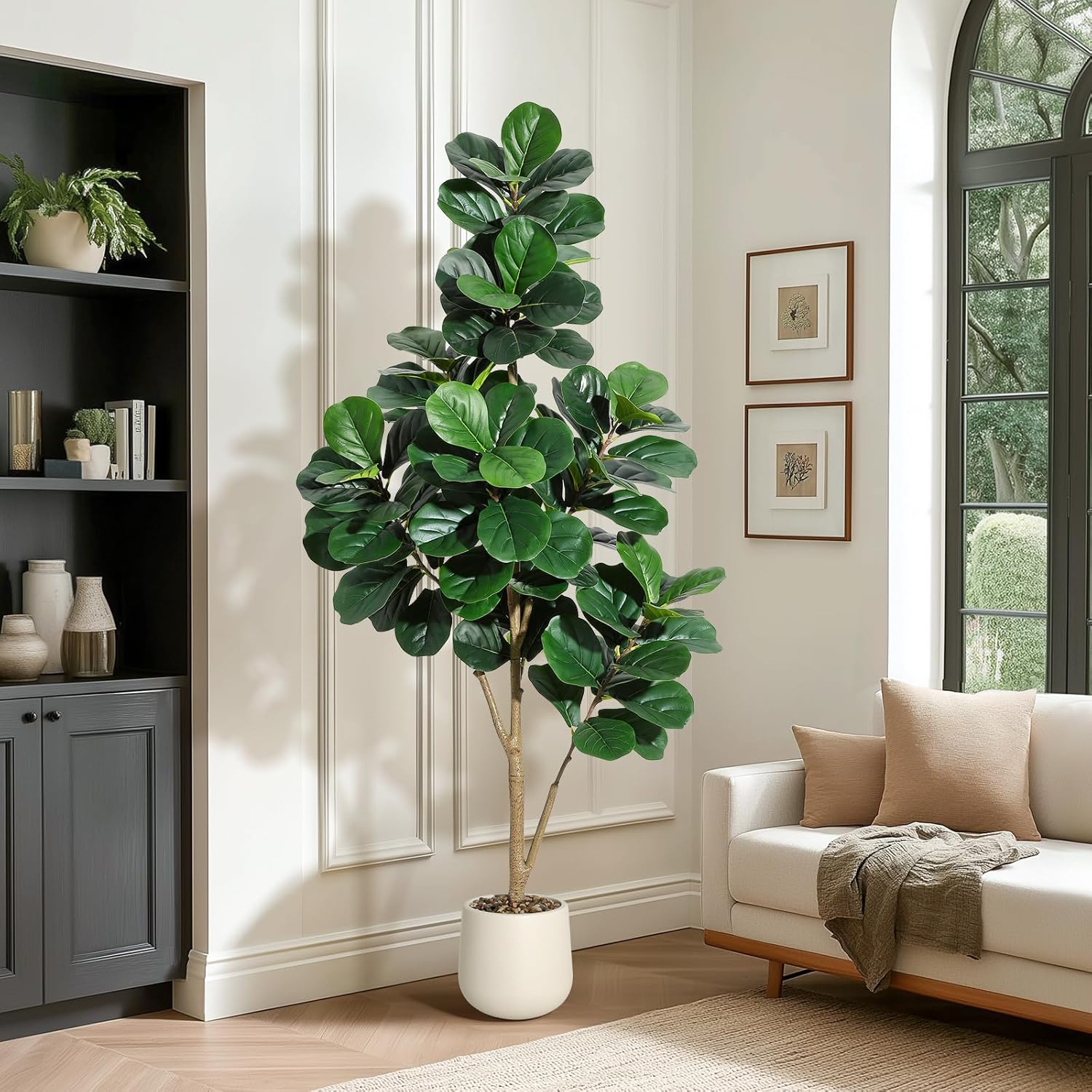 4～7フィートのフィドルリーフフィグツリー人工樹木、リアルな - Plant Parents のレビューと価格