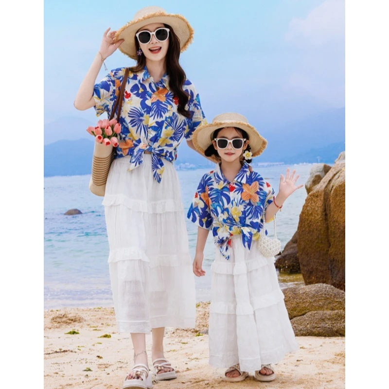 休暇用家族お揃い服セットママ娘シャツスカートカジュアルパパ息 - The Plant Parent のレビューと価格