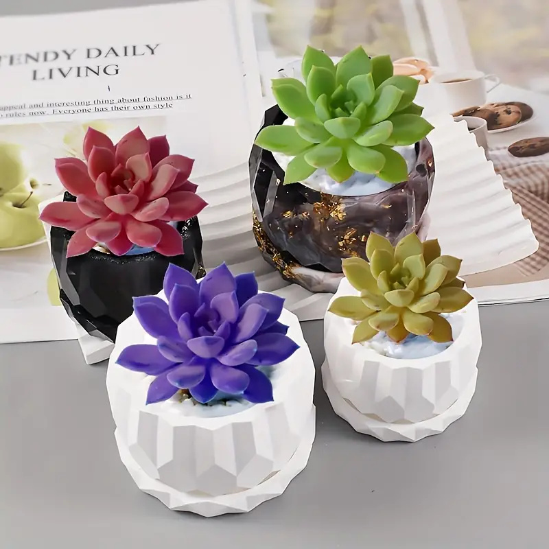 コンクリート植木鉢とソーサー用のシリコンプランター型,DIY - Plant Parents のレビューと価格