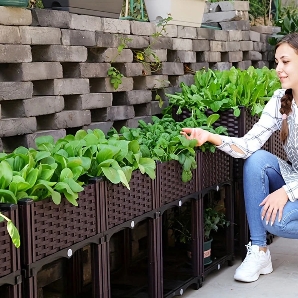 大容量ガーデンベッド野菜植栽ボックスホームバルコニー植栽ポッ - Plant Parents のレビューと価格